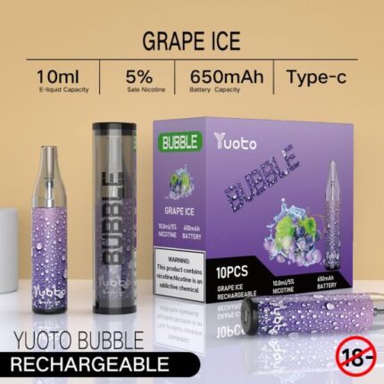 Youto Bubble Grape Ice Disposable Vape