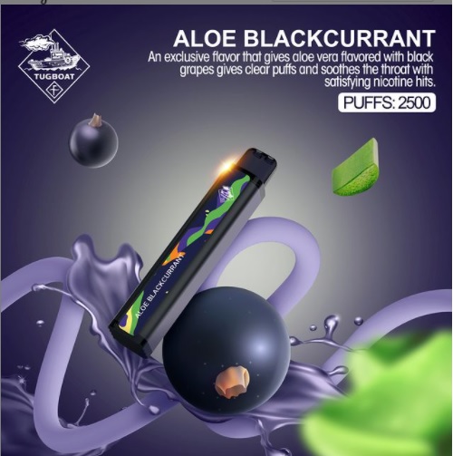 Tugboat XXL Aloe blackcurrant disposable vape in Dubai