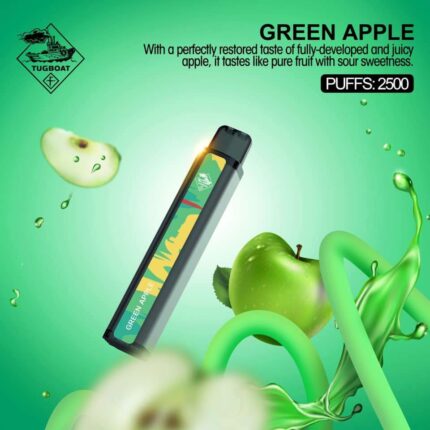 Tugboat XXL green apple disposable vape in Dubai