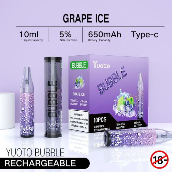 Yuoto bubble grape ice disposable vape in Dubai