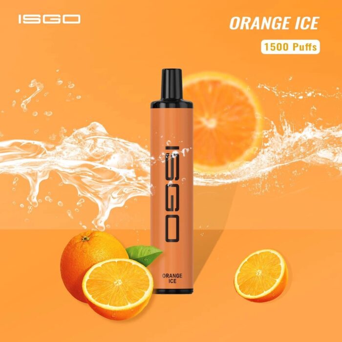 ISGO PARIS Orange Ice Disposable Vape In Dubai