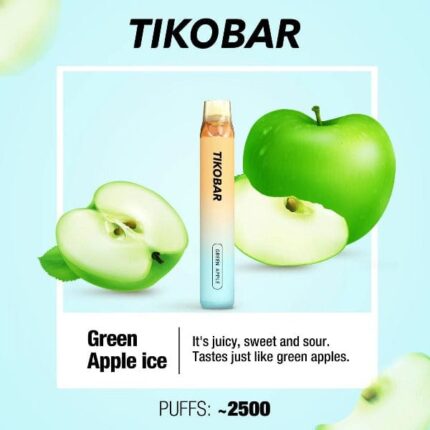 TIKOBAR LUX Green Apple Ice Disposable Vape In Dubai