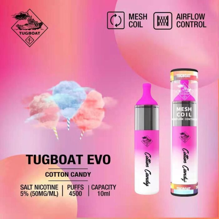 Tugboat Evo Cotton Candy Disposable Vape In Dubai