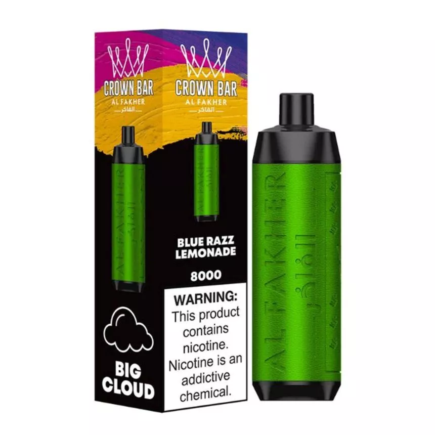 BLUE-RAZZ-LEMONADE-Al-Fakher-Crown-Bar-8000-disposable-vape-1.webp Al Fakher Crown Bar 8000 at Wafi Mall - Image 5