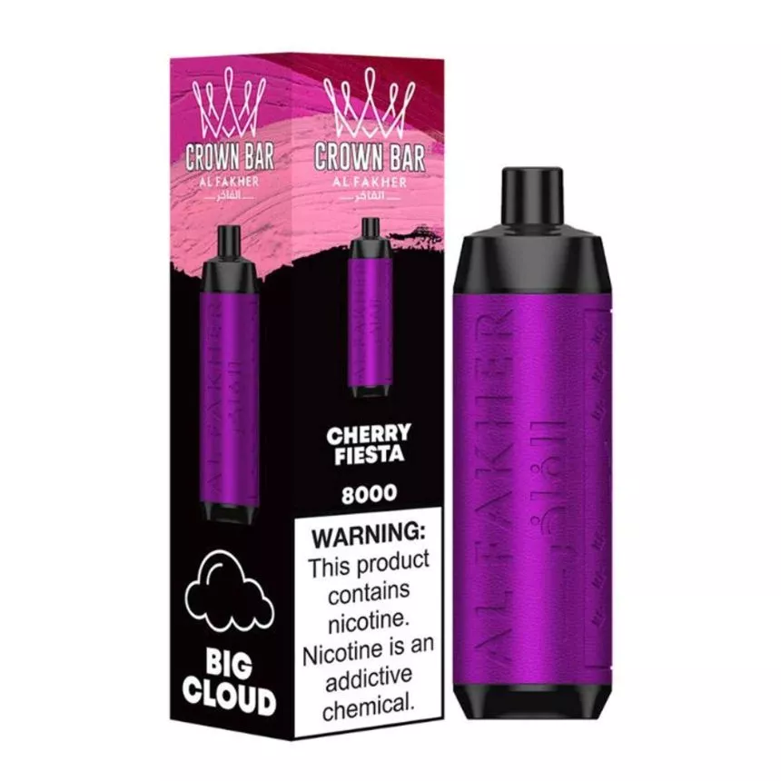 CHERRY-FIESTA-Al-Fakher-Crown-Bar-8000-disposable-1.webp Al Fakher Crown Bar 8000 at Wafi Mall - Image 7