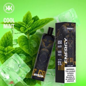 Vape ENERGY Kk Disposable  (5000 puffs) Cool Mint at Sila