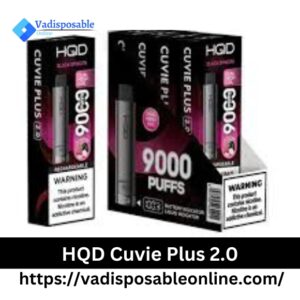 HQD Cuvie Plus 2.0 Disposable Vape 9000 Puffs – 5% Nicotine in UAE