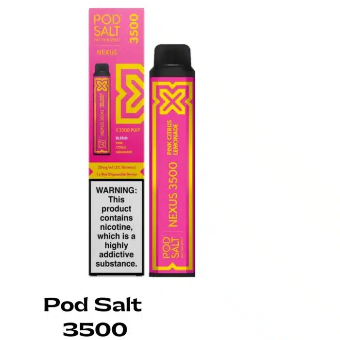 NEXUS-pink-citrus-lemonade-3500-PUFFS-1-1.webp NEXUS 3500 PUFFS - Pod Salt Dubai - Image 4