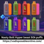 Nasty Bolt Hyper beast 50k puffs Disposable Vape in Dubai, UAE