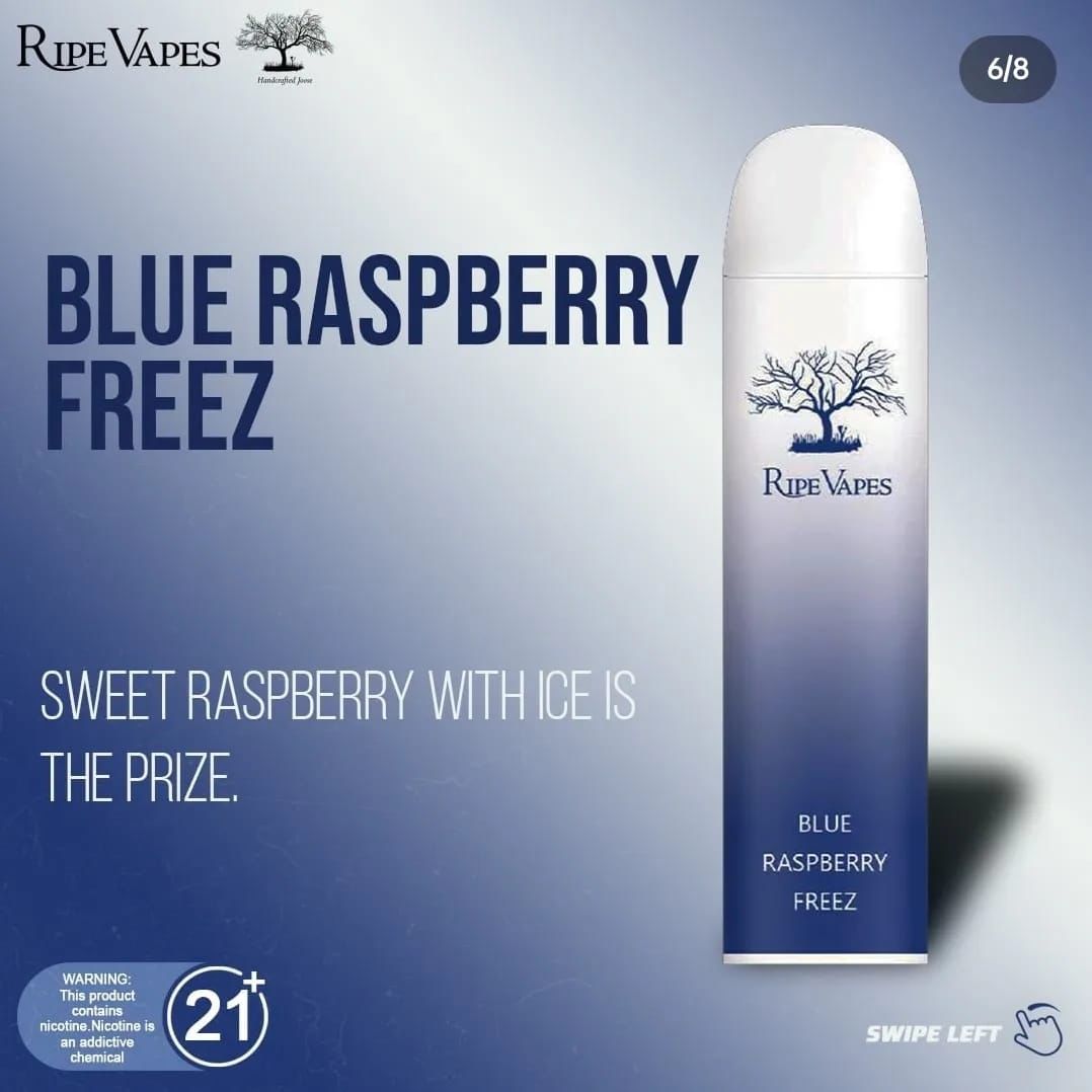 Ripe-Vapes-Blue-Raspberry-Freez-Disposable-Vape-In-Dubai-1.jpeg Ripe Vapes Blue Raspberry Freez Disposable Vape In Dubai - Image 1