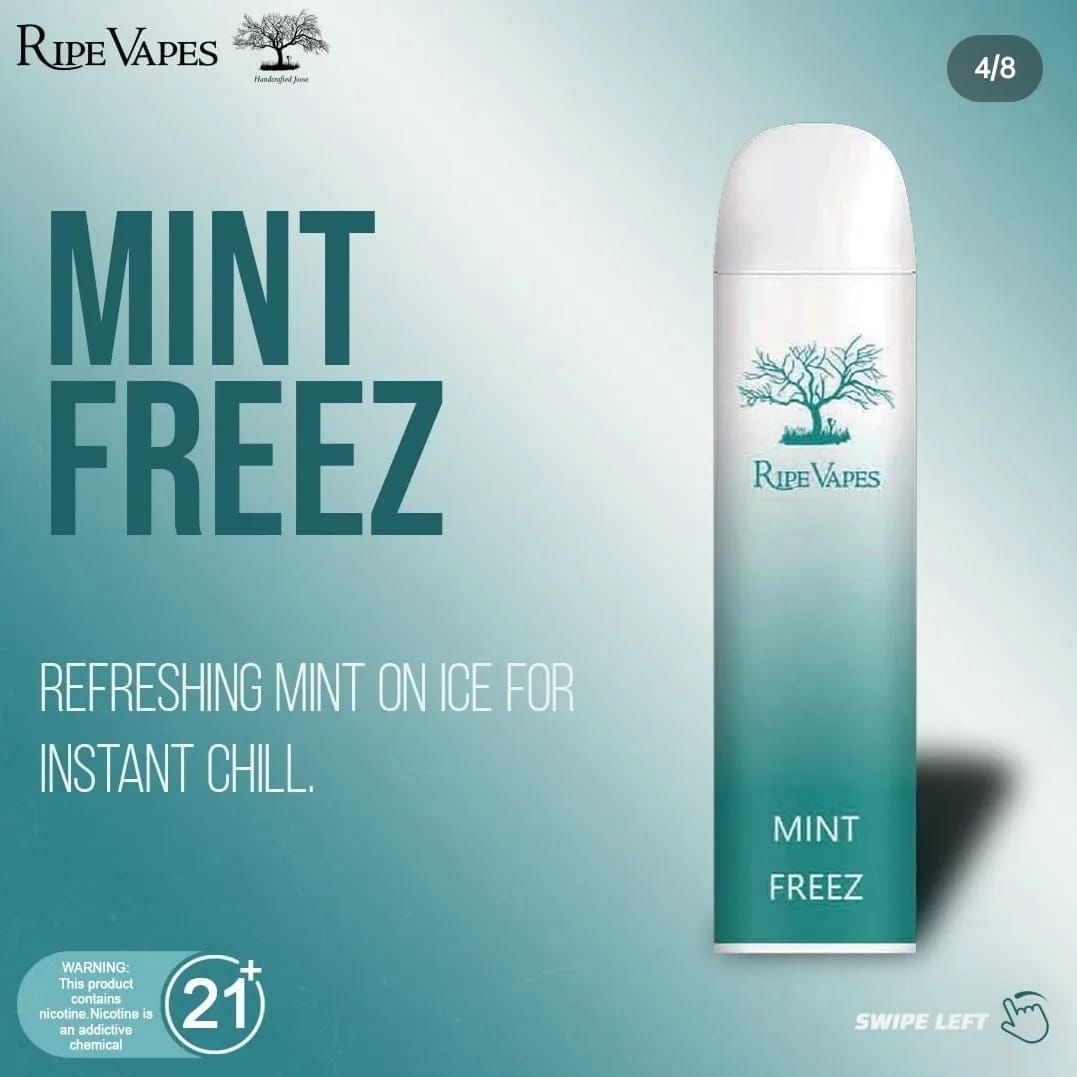 Ripe-Vapes-Mint-Freez-Disposable-Vape-device-price-in-Dubai-1.jpg Ripe Vapes Mint Freez Disposable Vape device | price in Dubai - Image 1