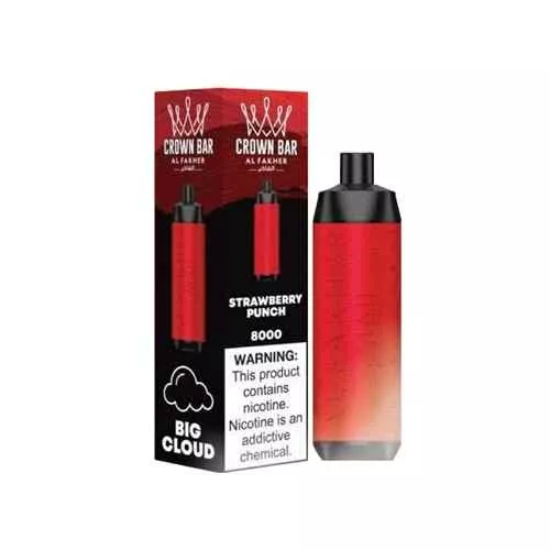 STRAWBERRY-PUNCH-Al-Fakher-Crown-Bar-8000-disposable-vape-at-1.webp Al Fakher Crown Bar 8000 at Wafi Mall - Image 17