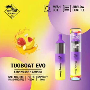 TUGBOAT Evo Strawberry Banana (4500 puffs) Disposable Vape In Dubai