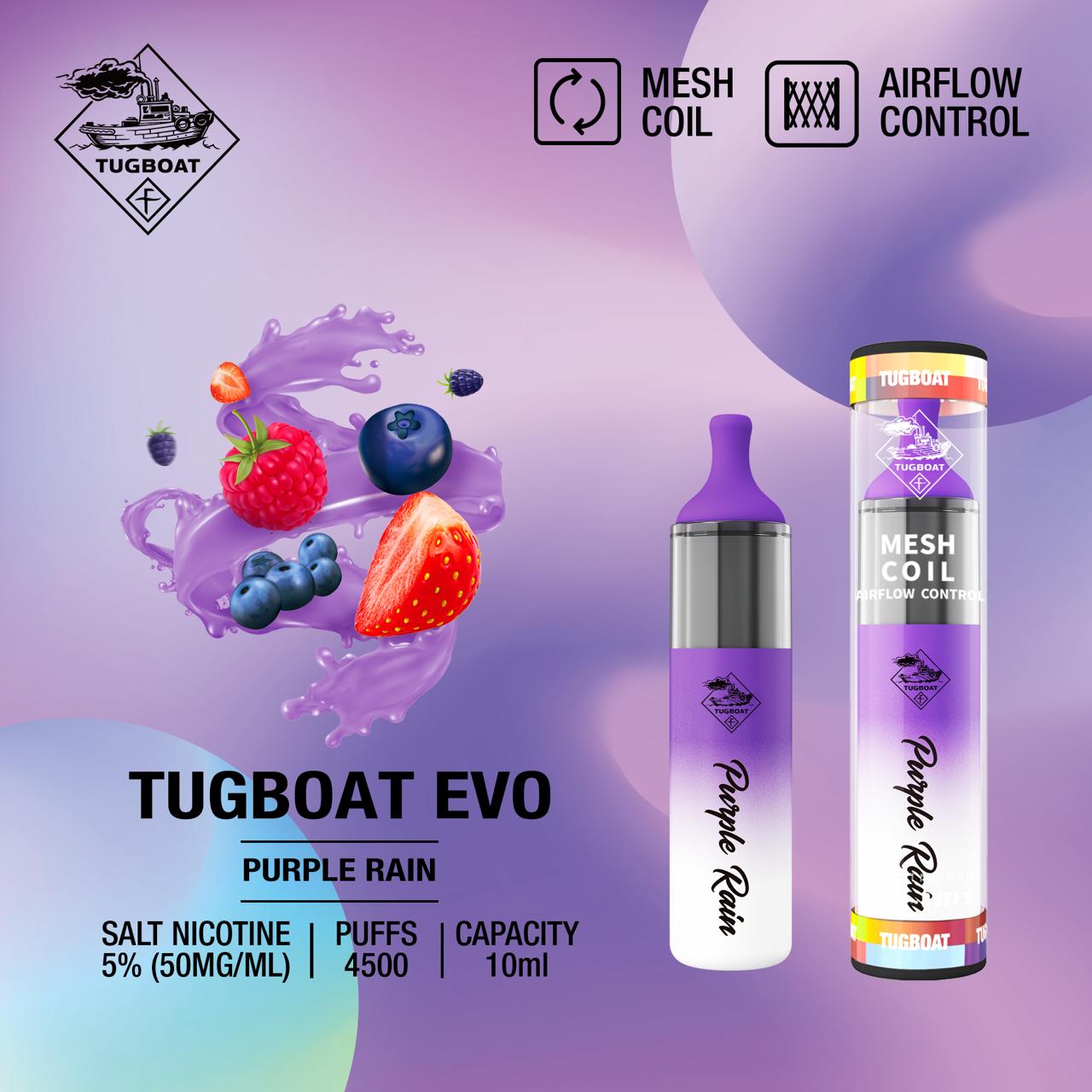 Tugboat-Evo-purple-rain-4500-puffs-disposable-vape-in-Dubai-1.jpeg Tugboat Evo purple rain 4500 puffs disposable vape in Dubai - Image 1