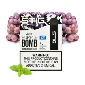 VGOD STIG Purple Bomb Iced Disposable Vape In Dubai Box 480 AED