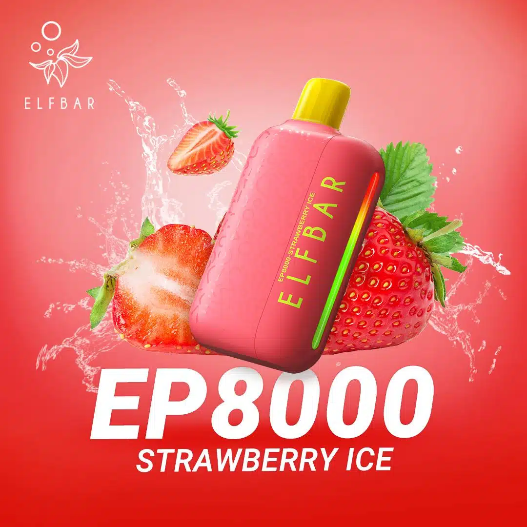strawberry-ice-Elfbar-EP8000-disposable-vape-at-Galleria-Mal-1.webp Elf Bar EP8000 Disposable - Image 3