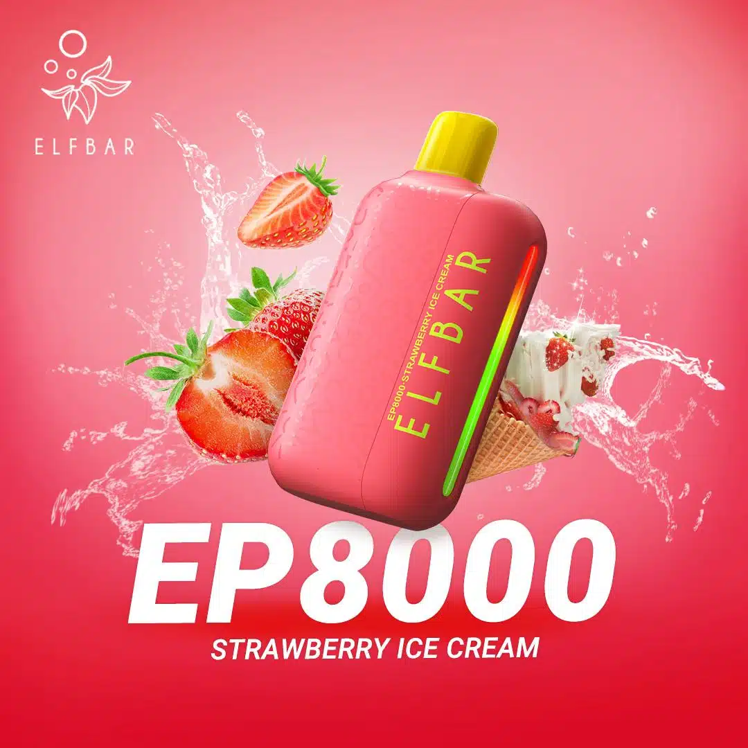 strawberry-ice-cream-Elfbar-EP8000-disposable-vape-at-Galler-1.webp Elf Bar EP8000 Disposable - Image 5