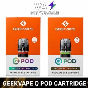 Geekvape Q Pod Cartridge 3ml 3pc/Pack Geekvape Q Pod Cartridge 3ml 3pc/Pack